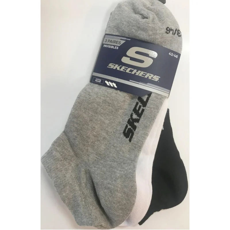 3 Paires Socquettes Invisibles Sketcher Coton 4 3 Paires Socquettes Invisibles Sketcher Coton – Image 2