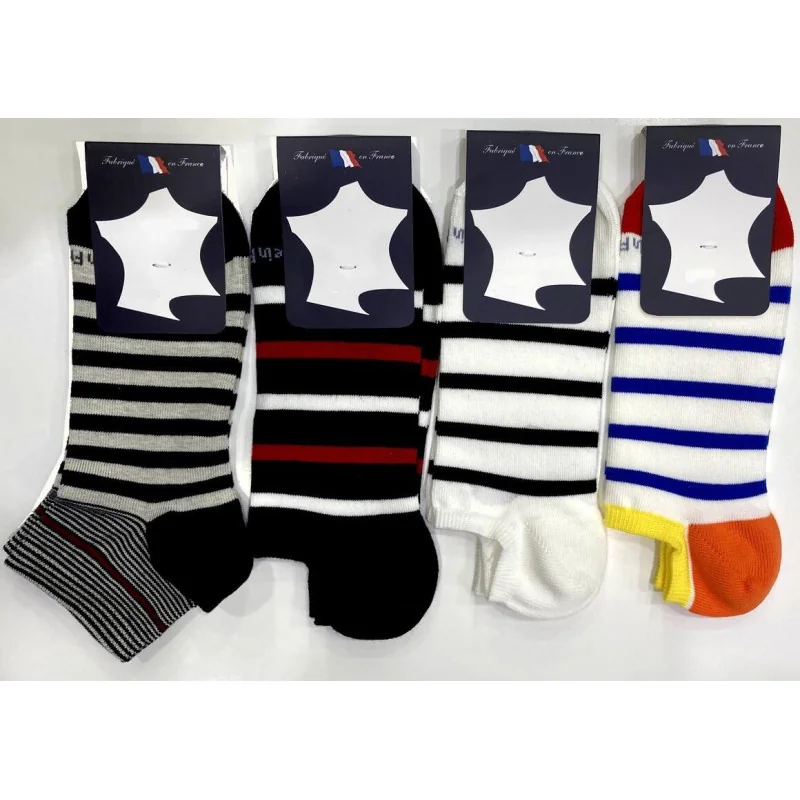 Assortiment De 4 Mini Socquettes Perrin Rayures 3 Assortiment De 4 Mini Socquettes Perrin Rayures