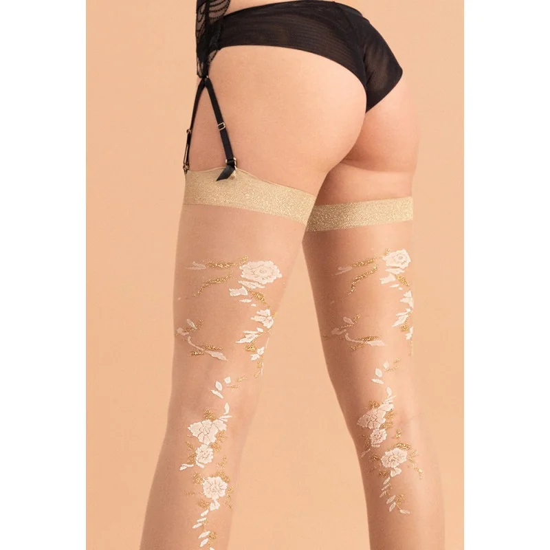 Bas Porte Jarretelle Fiore Jardin 4 Bas Porte Jarretelle Fiore Jardin – Image 2