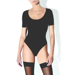 Body Girardi Opaque Noir Manche Courtes