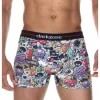 Boxer Coton Imprimé Tags Et Graffitis Darkzone -Meilleur Lingerie Magasin boxer coton imprime tags et graffitis darkzone