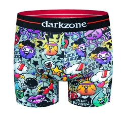 Boxer Coton Imprimé Tags Et Graffitis Darkzone -Meilleur Lingerie Magasin boxer coton imprime tags et graffitis darkzone 2