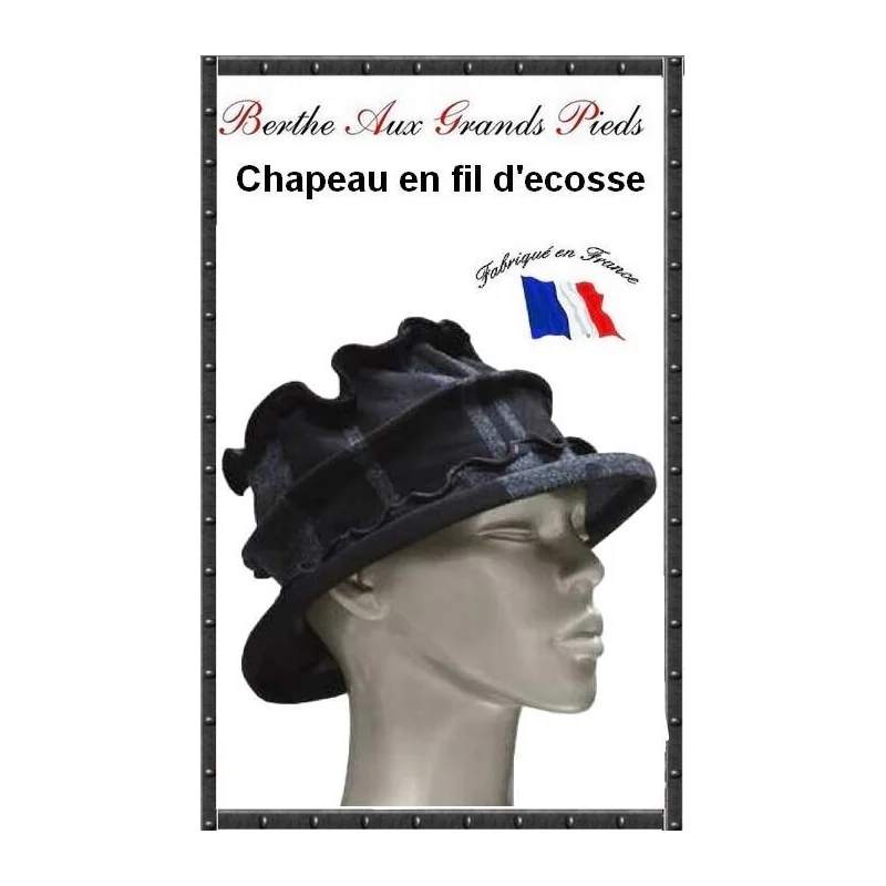Chapeau Berthe Aux Grands Pieds à Pois Et Rayures 3 Chapeau Berthe Aux Grands Pieds à Pois Et Rayures