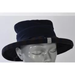 Chapeau Rayures Asymétrique Marine Berthe