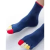 Chaussettes 5 Doigts Bleues Doigts Couleurs 2 Chaussettes 5 Doigts Bleues Doigts Couleurs -Meilleur Lingerie Magasin chaussettes 5 doigts bleues doigts couleurs