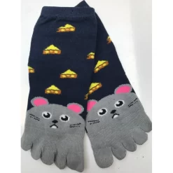 Chaussettes 5 Doigts Enfant Souris Et Fromage -Meilleur Lingerie Magasin chaussettes 5 doigts enfant souris et fromage 1