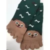 Chaussettes 5 Doigts Enfants Chiens Os -Meilleur Lingerie Magasin chaussettes 5 doigts enfants chiens os