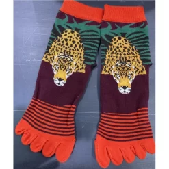 Chaussettes 5 Doigts Jungle Leopard Berthe Aux Grands Pieds -Meilleur Lingerie Magasin chaussettes 5 doigts jungle leopard berthe aux grands pieds 2