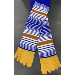 Chaussettes 5 Doigts Moutarde Multi Rayures Bleues 5 Chaussettes 5 Doigts Moutarde Multi Rayures Bleues -Meilleur Lingerie Magasin chaussettes 5 doigts moutarde multi rayures bleues 1