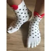 Chaussettes 5 Doigts Plumetis Et Noeud Pap
