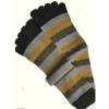 Chaussettes 5 Doigts Rayures Bruns Moutarde -Meilleur Lingerie Magasin chaussettes 5 doigts rayures bruns moutarde