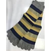 Chaussettes 5 Doigts Rayures Marine Jaune -Meilleur Lingerie Magasin chaussettes 5 doigts rayures marine jaune