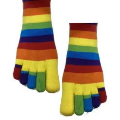 Chaussettes 5 Doigts Rayures Multi Coton