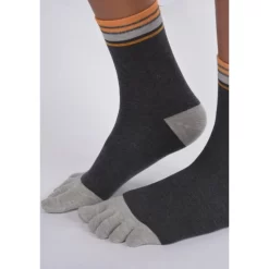 Chaussettes Antracithe 5 Doigts Gris