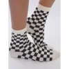 Chaussettes Carreaux Bi Colores -Meilleur Lingerie Magasin chaussettes carreaux bi colores