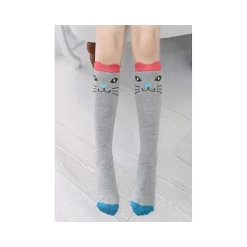 Chaussettes Chaton Gris Rigolo -Meilleur Lingerie Magasin chaussettes chaton gris rigolo 2