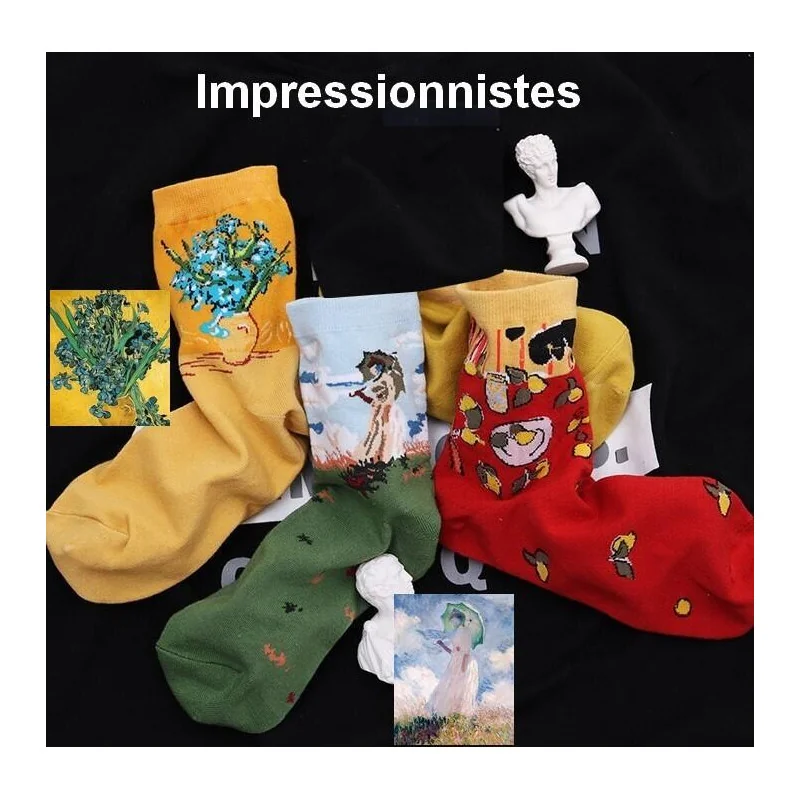 Chaussettes D'impressionnistes 3 Chaussettes D'impressionnistes