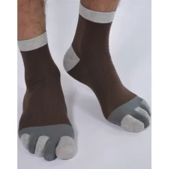 Chaussettes Ebene 5 Doigts Pieds Gris