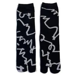 Chaussettes Japonais Gribouillis Ludiques