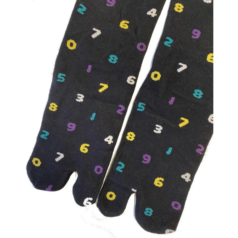 Chaussettes Japonaises Noires Chiffres Ludiques 3 Chaussettes Japonaises Noires Chiffres Ludiques