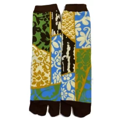 Chaussettes Japonaises Patchwork Végétal -Meilleur Lingerie Magasin chaussettes japonaises patchwork vegetal 1