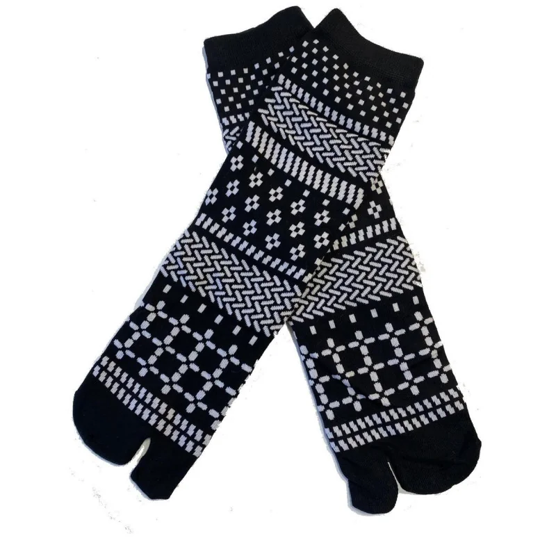 Chaussettes Japonaises Quadrillages Psychédéliques 3 Chaussettes Japonaises Quadrillages Psychédéliques