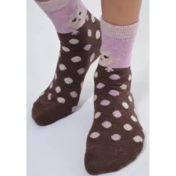 Chaussettes Laine Angora Pois Et Chat -Meilleur Lingerie Magasin chaussettes laine angora pois et chat 3