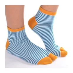 Chaussettes Ninjas Fines Rayures Turquoise 5 Chaussettes Ninjas Fines Rayures Turquoise -Meilleur Lingerie Magasin chaussettes ninjas fines rayures turquoise 1