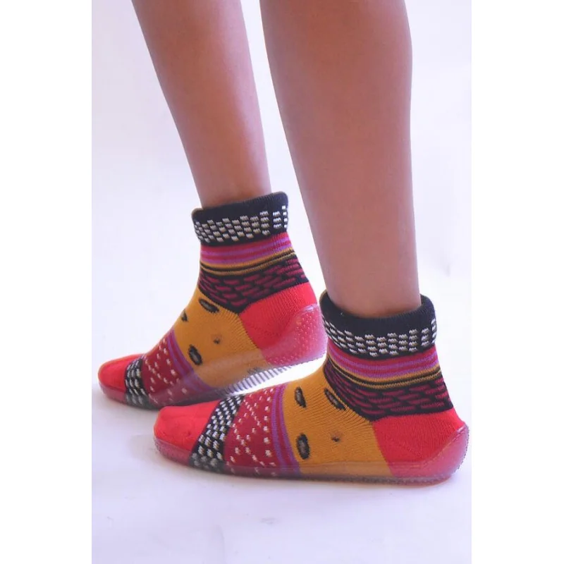 Chausson Berthe Aux Grands Pieds Patchwork 4 Chausson Berthe Aux Grands Pieds Patchwork – Image 2