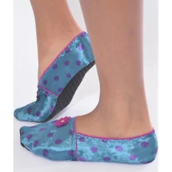 Chausson Ixli Anti-dérapant Bigdots Bleu 5 Chausson Ixli Anti-dérapant Bigdots Bleu -Meilleur Lingerie Magasin chausson ixli anti derapant bigdots bleu 1