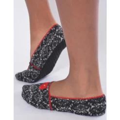 Chausson Ixli Imprimé Ninon Rouge -Meilleur Lingerie Magasin chausson ixli imprime ninon rouge 1