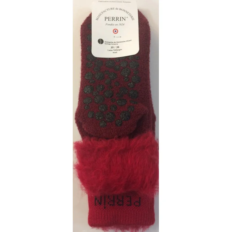 Chaussons Chaussettes Perrin Laine Mélangée 4 Chaussons Chaussettes Perrin Laine Mélangée – Image 2
