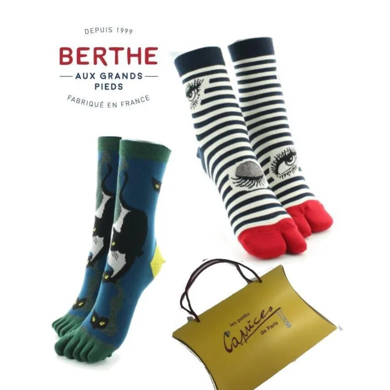 Coffret Berthe Aux Grands Pieds Tabis Et Chaussettes à Doigts 3 Coffret Berthe Aux Grands Pieds Tabis Et Chaussettes à Doigts