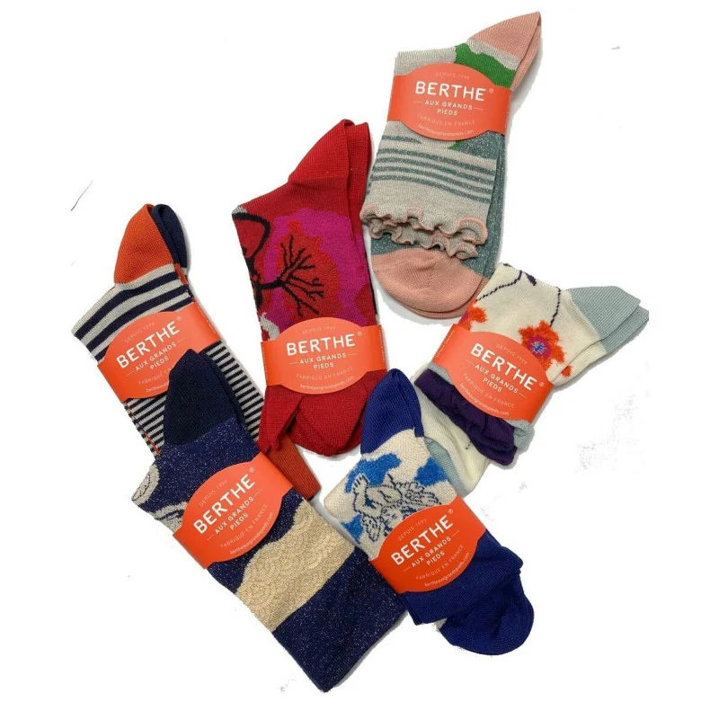 Coffret De 6 Paires De Chaussettes Berthe Poétique D'été 4 Coffret De 6 Paires De Chaussettes Berthe Poétique D'été – Image 2