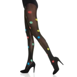 Collant à Pois Sakura Multi -Meilleur Lingerie Magasin collant a pois sakura multi 2