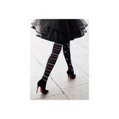 Collant Asymétrique Rayures Etoiles