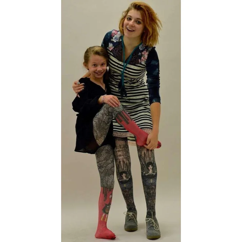 Collant Chaperon Rose Enfant Marieantoilette 5 Collant Chaperon Rose Enfant Marieantoilette – Image 3