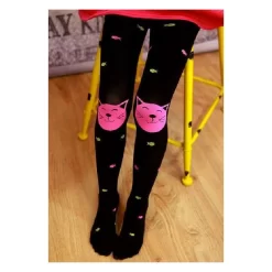 Collant Chat Et Petits Poissons