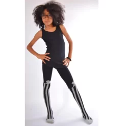 Collant Coton Rayures Souris Noires -Meilleur Lingerie Magasin collant coton rayures souris noires 1