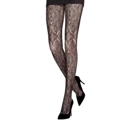 Collant Emilio Cavallini Dentelle Armoirie