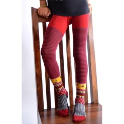 Collant Enfant Berthe Aux Grands Pieds Patchwork -Meilleur Lingerie Magasin collant enfant berthe aux grands pieds patchwork 1