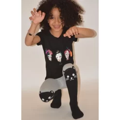 Collant Enfant Chaud Cuissarde Chat -Meilleur Lingerie Magasin collant enfant chaud cuissarde chat 1 1