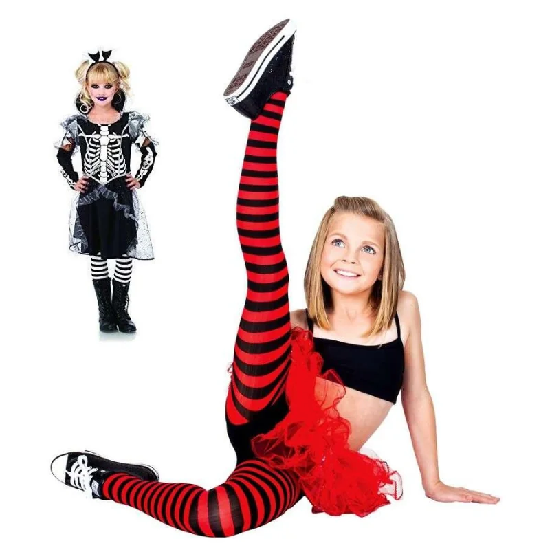 Collant Enfant Rayures Bicolore Leg Avenue 3 Collant Enfant Rayures Bicolore Leg Avenue