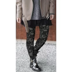 Collant Le Bourget Dentelle Fantaisie Noire