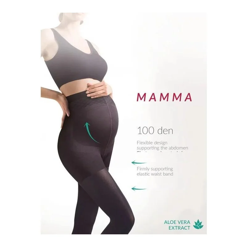 Collant Maternité 100 Den Mamma Gabriella 4 Collant Maternité 100 Den Mamma Gabriella – Image 2