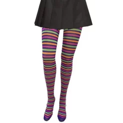 Collant Opaque Rayures Funny