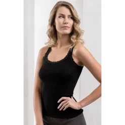 Debardeur Dentelle Laine Et Soie