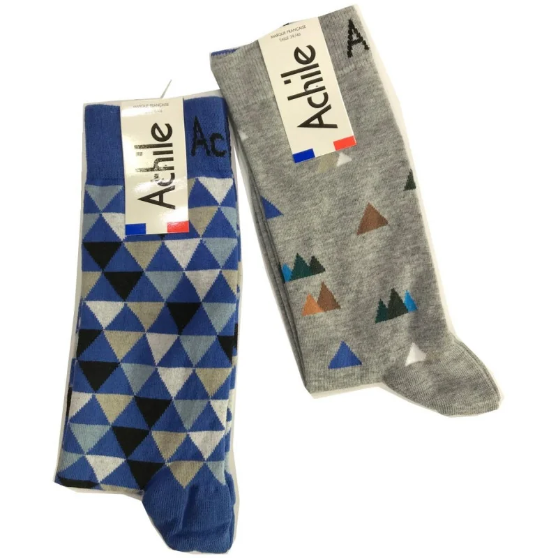 Duo 2 Paires Chaussettes Achile Montagnes 3 Duo 2 Paires Chaussettes Achile Montagnes