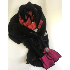 Echarpe Berthe Aux Grands Pieds Roses En Fleurs