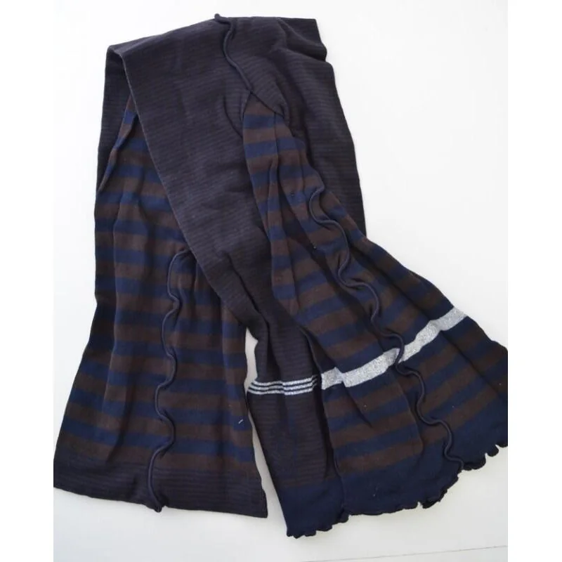 Echarpe Rayures Asymétrique Berthe 3 Echarpe Rayures Asymétrique Berthe